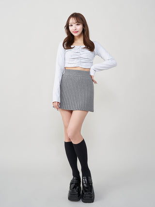 モデル：156cm（着用サイズ：FREE　着用カラー：GRY）