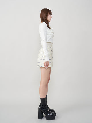 モデル：156cm（着用サイズ：S　着用カラー：IVO）