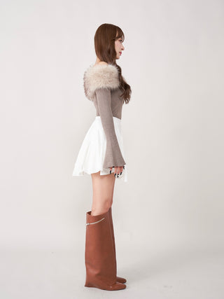 モデル：156cm（着用サイズ：FREE　着用カラー：WHT）