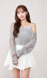 モデル：156cm（着用サイズ：FREE　着用カラー：GRY）