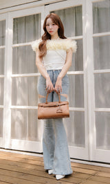 モデル：156cm（着用サイズ：FREE　着用カラー：WHT）