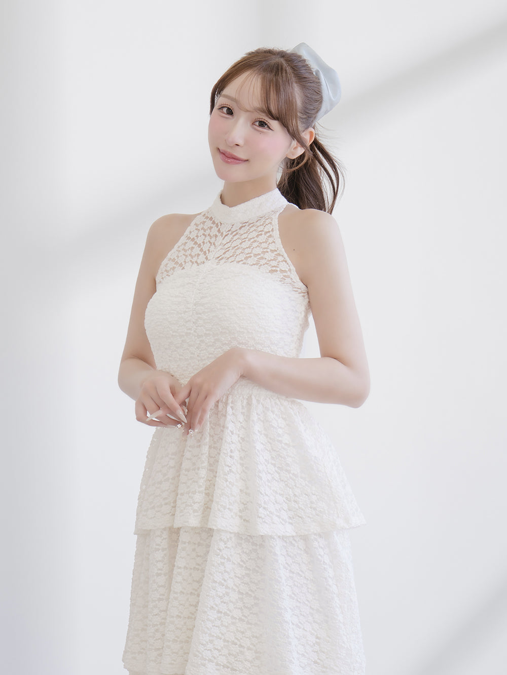 モデル：156cm（着用サイズ：FREE　着用カラー：WHT）