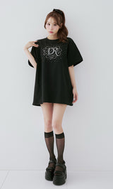 モデル：156cm（着用サイズ：FREE　着用カラー：BLK）