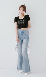 Darich バロックDRビジュービッグTシャツ BLK バロックDRビジューコンパクトTシャツ – Darich