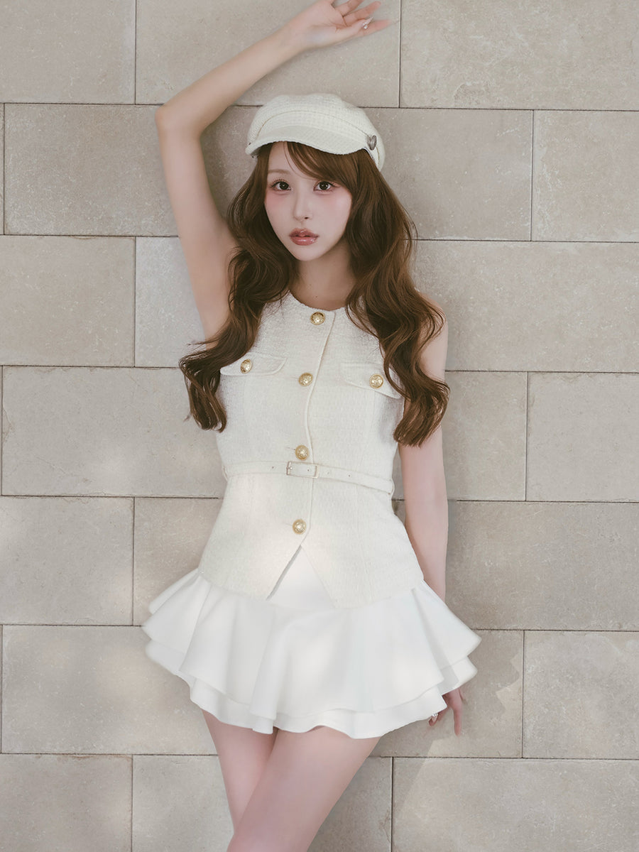 モデル：156cm（着用サイズ：FREE　着用カラー：IVO）