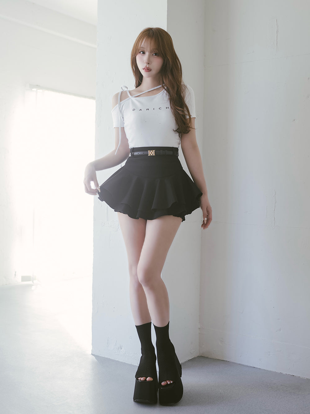 2点まとめてのみ　theredthread 即完♡ インナーセット　スカート THEREDTHREAD / ザレッドスレッド】S w skirt thread