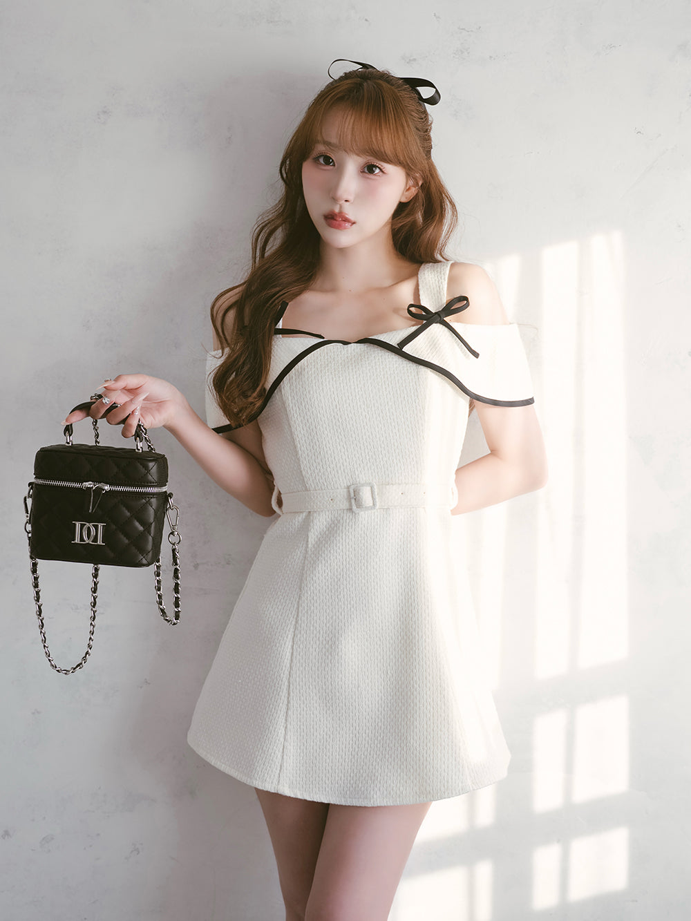 モデル：156cm（着用サイズ：FREE　着用カラー：WHT）