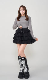 モデル：156cm（着用サイズ：FREE　着用カラー：GRY）