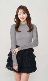 モデル：156cm（着用サイズ：FREE　着用カラー：GRY）