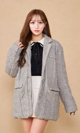 モデル：156cm（着用サイズ：FREE　着用カラー：GRY）