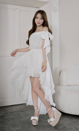 モデル：156cm（着用サイズ：FREE　着用カラー：WHT）