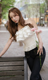 モデル：156cm（着用サイズ：FREE　着用カラー：WHT）