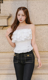 モデル：156cm（着用サイズ：FREE　着用カラー：WHT）