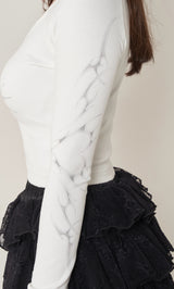 モデル：156cm（着用サイズ：FREE　着用カラー：WHT）
