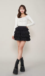 モデル：156cm（着用サイズ：FREE　着用カラー：WHT）