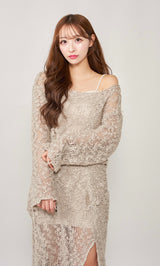 モデル：156cm（着用サイズ：FREE　着用カラー：GRY）
