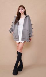 モデル：156cm（着用サイズ：FREE　着用カラー：GRY）
