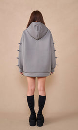 モデル：156cm（着用サイズ：FREE　着用カラー：GRY）