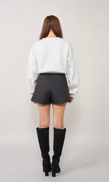 モデル：156cm（着用サイズ：FREE　着用カラー：GRY）