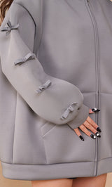 モデル：156cm（着用サイズ：FREE　着用カラー：GRY）