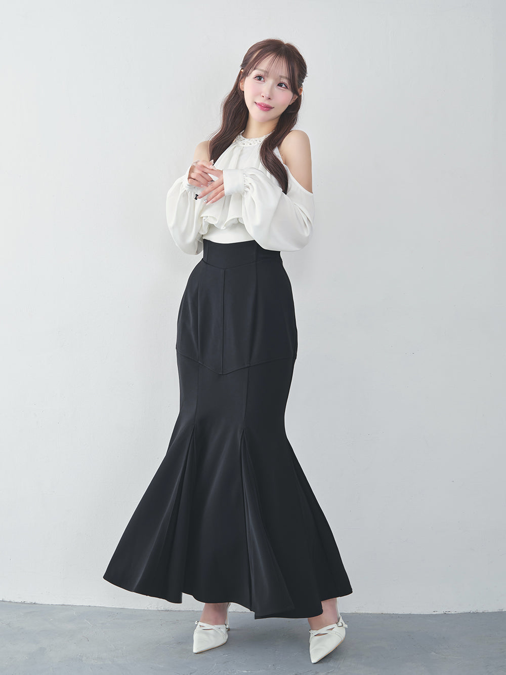 美シルエットマーメイドスカート