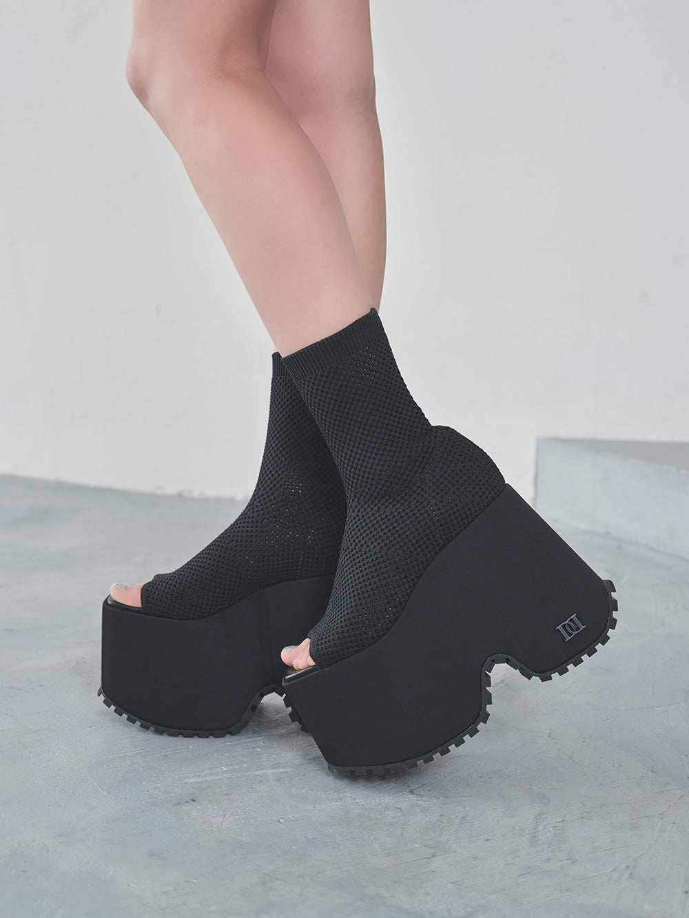 ストレッチニットメッシュブーサン - blk