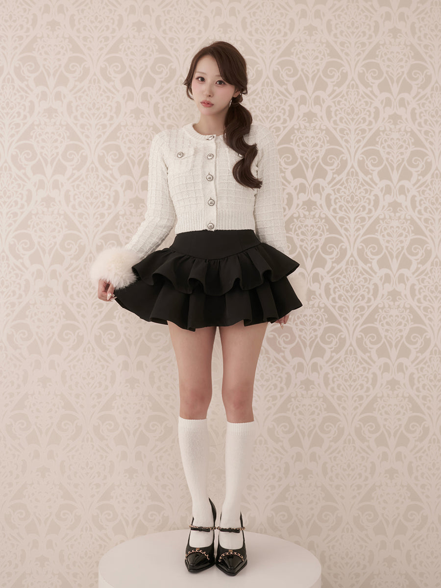 モデル：156cm（着用サイズ：FREE　着用カラー：BLK）