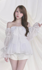 モデル：156cm（着用サイズ：FREE　着用カラー：WHT）