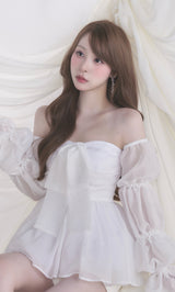 モデル：156cm（着用サイズ：FREE　着用カラー：WHT）
