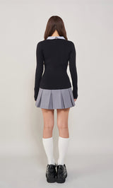 モデル：156cm（着用サイズ：FREE　着用カラー：BLK）