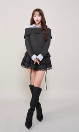モデル：156cm（着用サイズ：FREE　着用カラー：C-GRY）