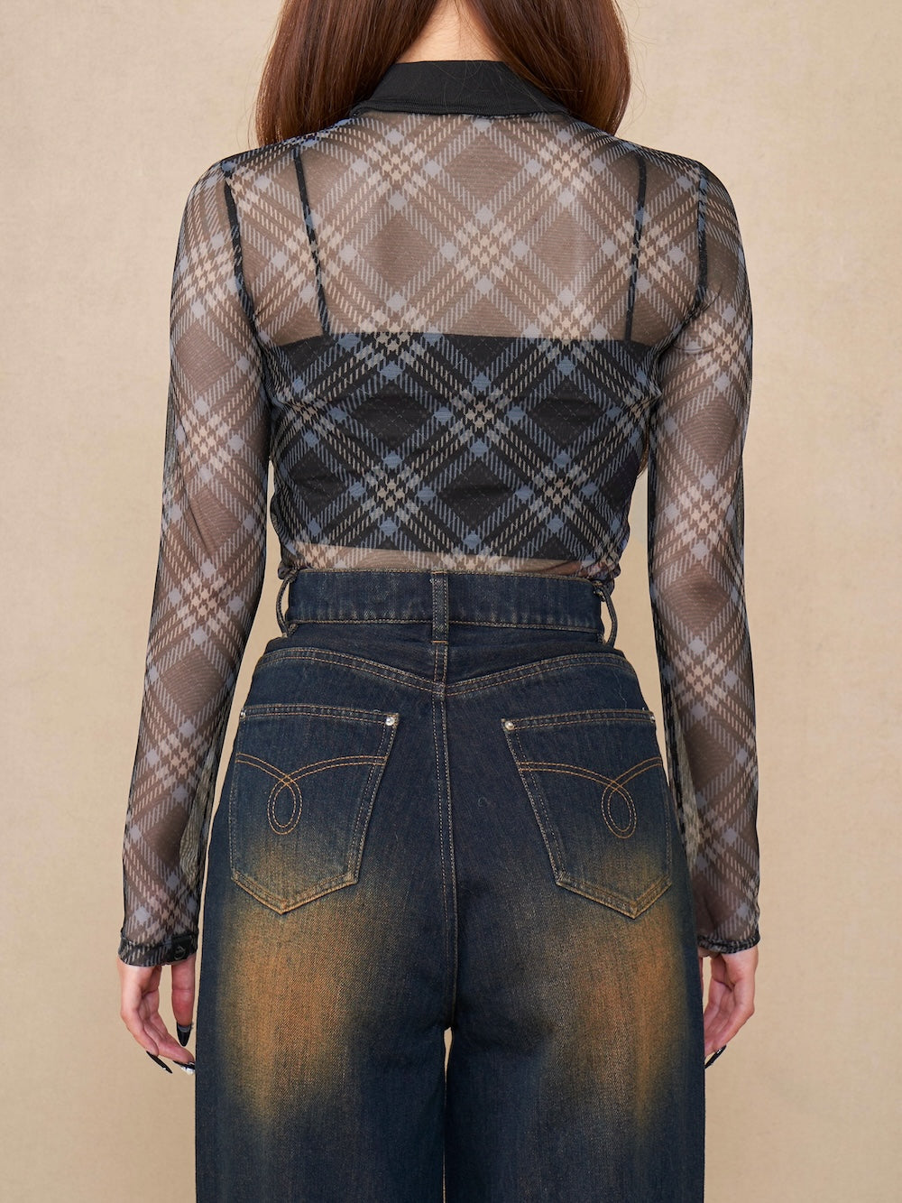 チェックパターンシアートップス – Darich (ダーリッチ)