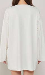 モデル：156cm（着用サイズ：FREE　着用カラー：WHT）
