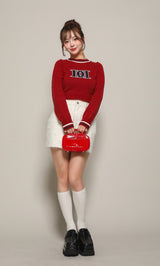 モデル：158cm（着用サイズ：FREE　着用カラー：RED）