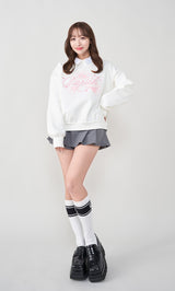 モデル：156cm（着用サイズ：FREE　着用カラー：WHT）