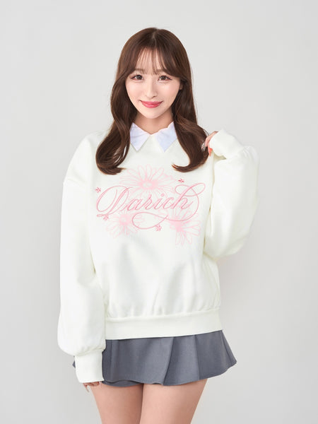 Gerbera Motif Pullover