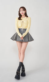 モデル：156cm（着用サイズ：FREE　着用カラー：YEL）