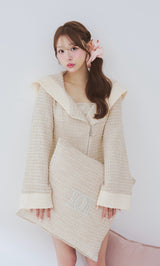 モデル：156cm（着用サイズ：FREE　着用カラー：IVO）