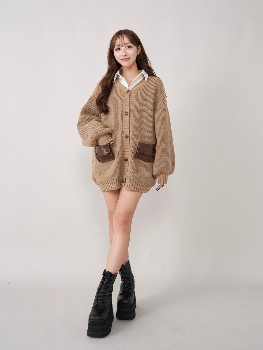 モデル：156cm（着用サイズ：FREE　着用カラー：BEG）