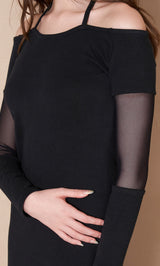 モデル：165cm（着用サイズ：FREE　着用カラー：BLK）