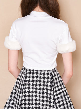 モデル：165cm（着用サイズ：FREE　着用カラー：WHT）