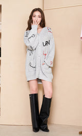 モデル：165cm（着用サイズ：FREE　着用カラー：GRY）