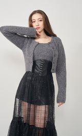 モデル：165cm（着用サイズ：FREE　着用カラー：GRY）