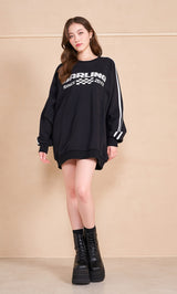モデル：165cm（着用サイズ：FREE　着用カラー：BLK）