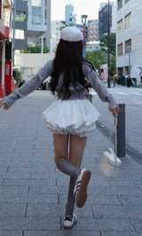 モデル：158cm（着用サイズ：FREE　着用カラー：WHT）