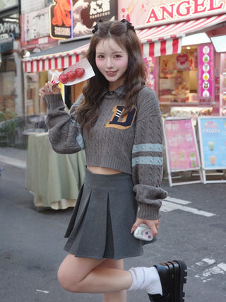 モデル：158cm（着用サイズ：FREE　着用カラー：GRY）