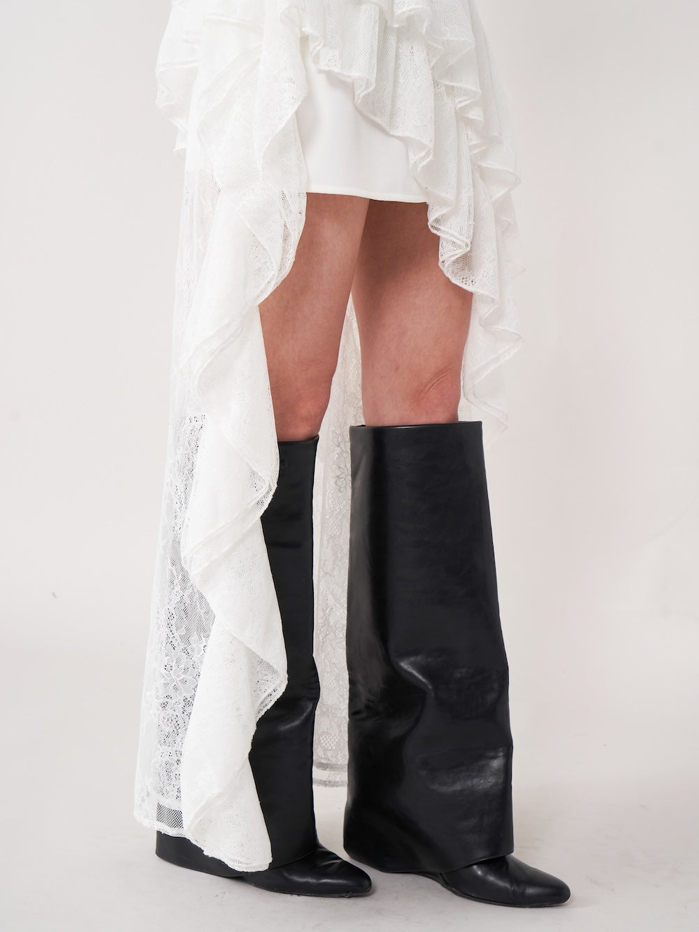 イレヘムレースフリルスカート