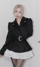 ヘムフレアスウェードライダースジャケット – Darich (ダーリッチ)