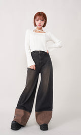 モデル：155cm（着用サイズ：S　着用カラー：BLK）