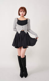 モデル：155cm（着用サイズ：FREE　着用カラー：GRY）